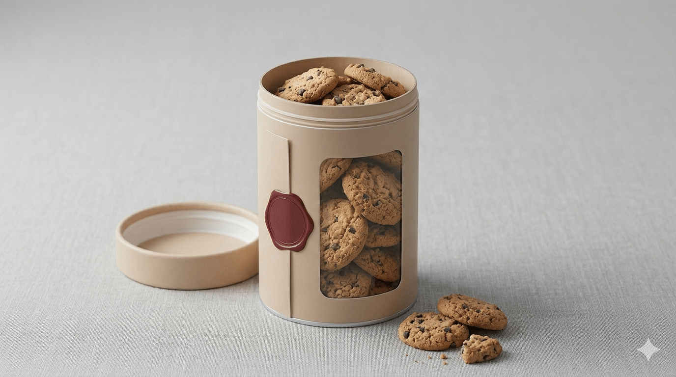 paper cans packaging cookies packaging in malaysia